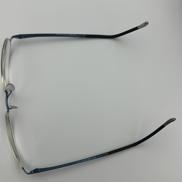 Silhouette Illusion-Nylor 4453 Eyeglasses 6074 Metallic Blue 52-18-140mm - Picture 7 of 10